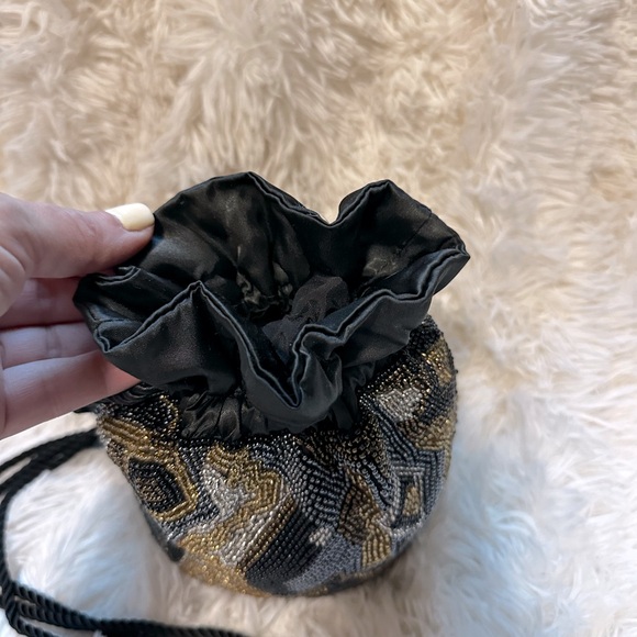 Vintage-Retro Frankie and Baby Black bead Women's Bag - Picture 8 of 8